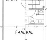 Westgate Residence Townhomes Main Floor plan.Single unit jpg