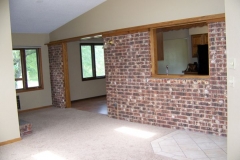 Exposed Brick in Family Room