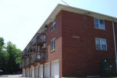 Rear view of garage